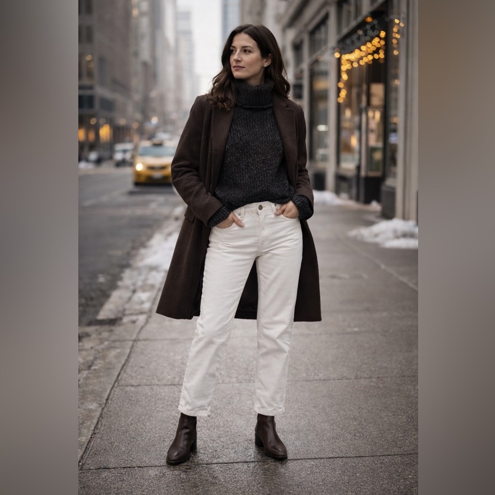 J.Crew White Vintage Slim Straight Jeans Size 28
